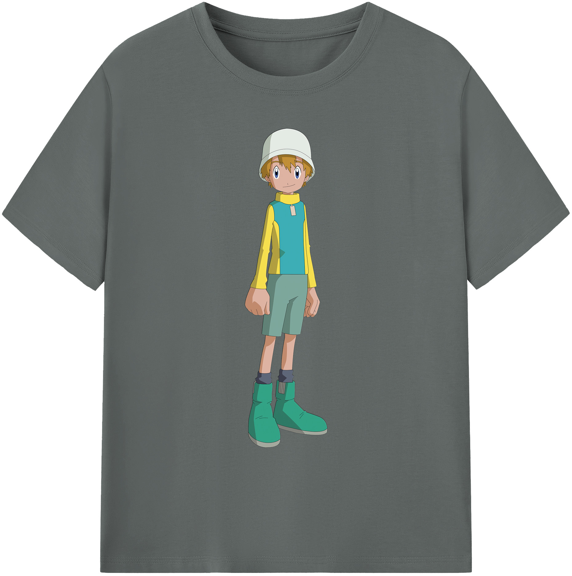 （画像用） Digimon デジタルモンスター/デジモン 綿100％ メンズ半袖Tシャツ｜肌触りやわらか＆通気性